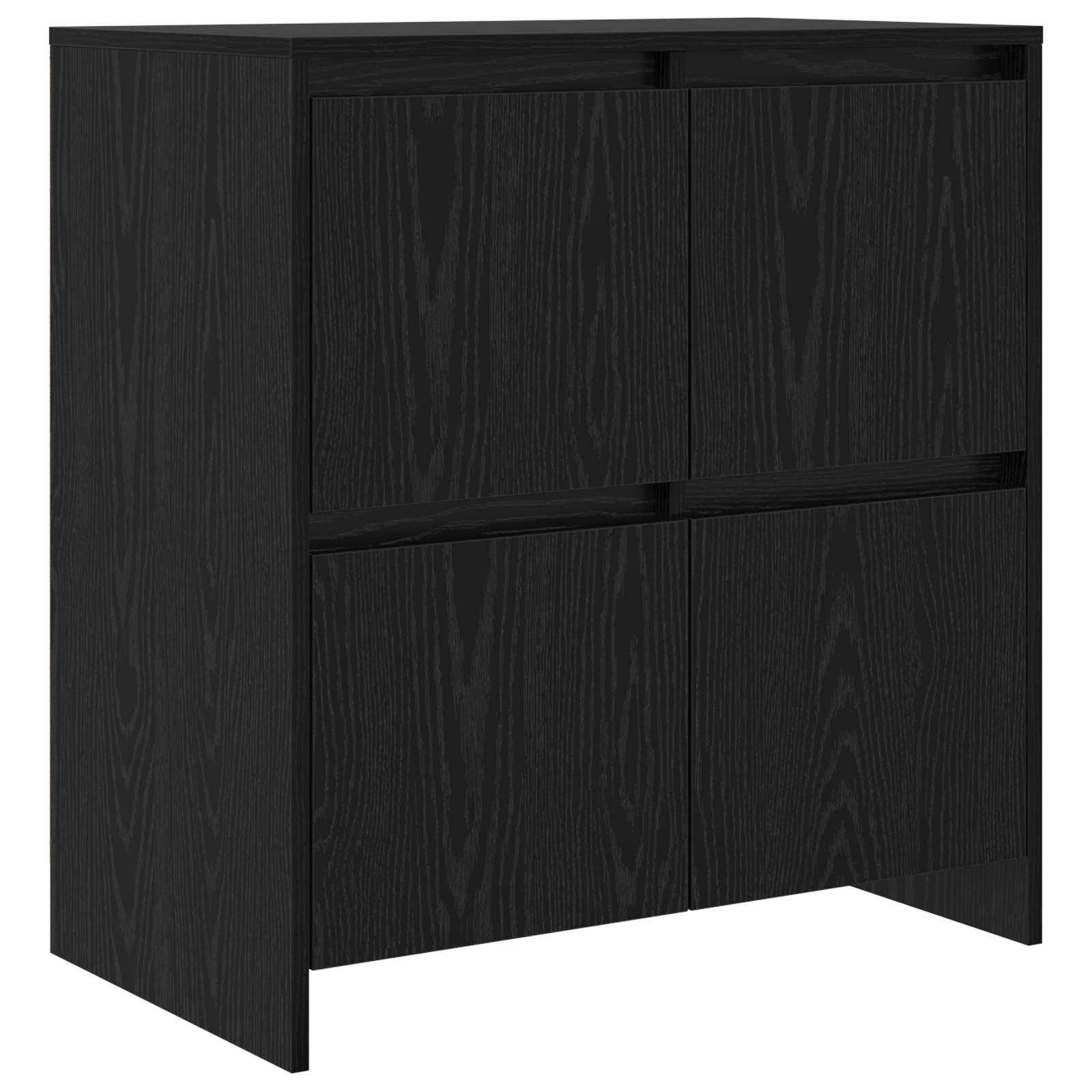 Sideboard 2 pcs Schwarz Eichen-Optik 70 x 41 x 75 cm