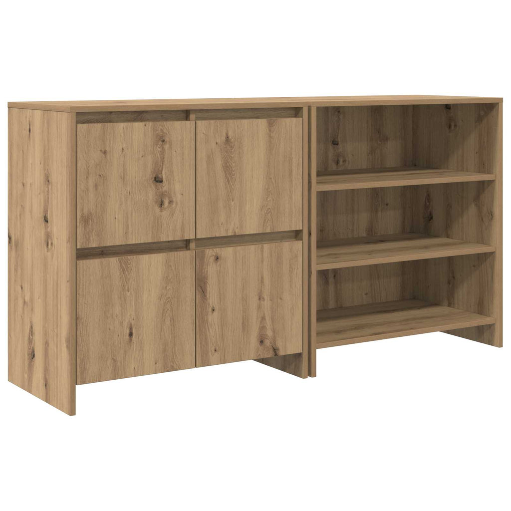 Sideboard 2 pcs Artisan-Eiche 70 x 41 x 75 cm Holzwerkstoff