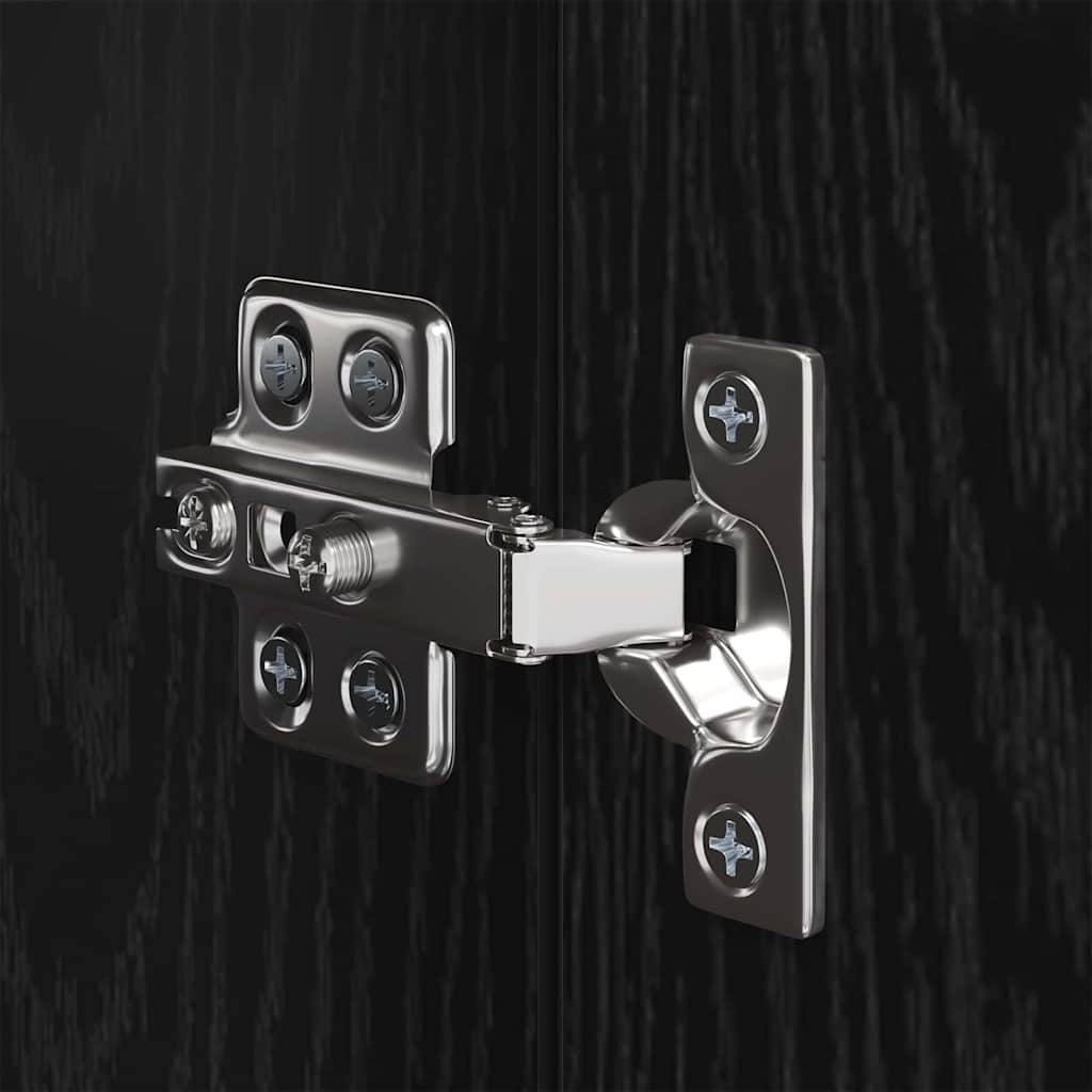 TV-Schrankset 8 pcs Schwarz Eichen-Optik Holzwerkstoff