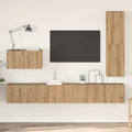 TV-Schrankset mit Schubladen 4 pcs Artisan-Eiche Holzwerkstoff