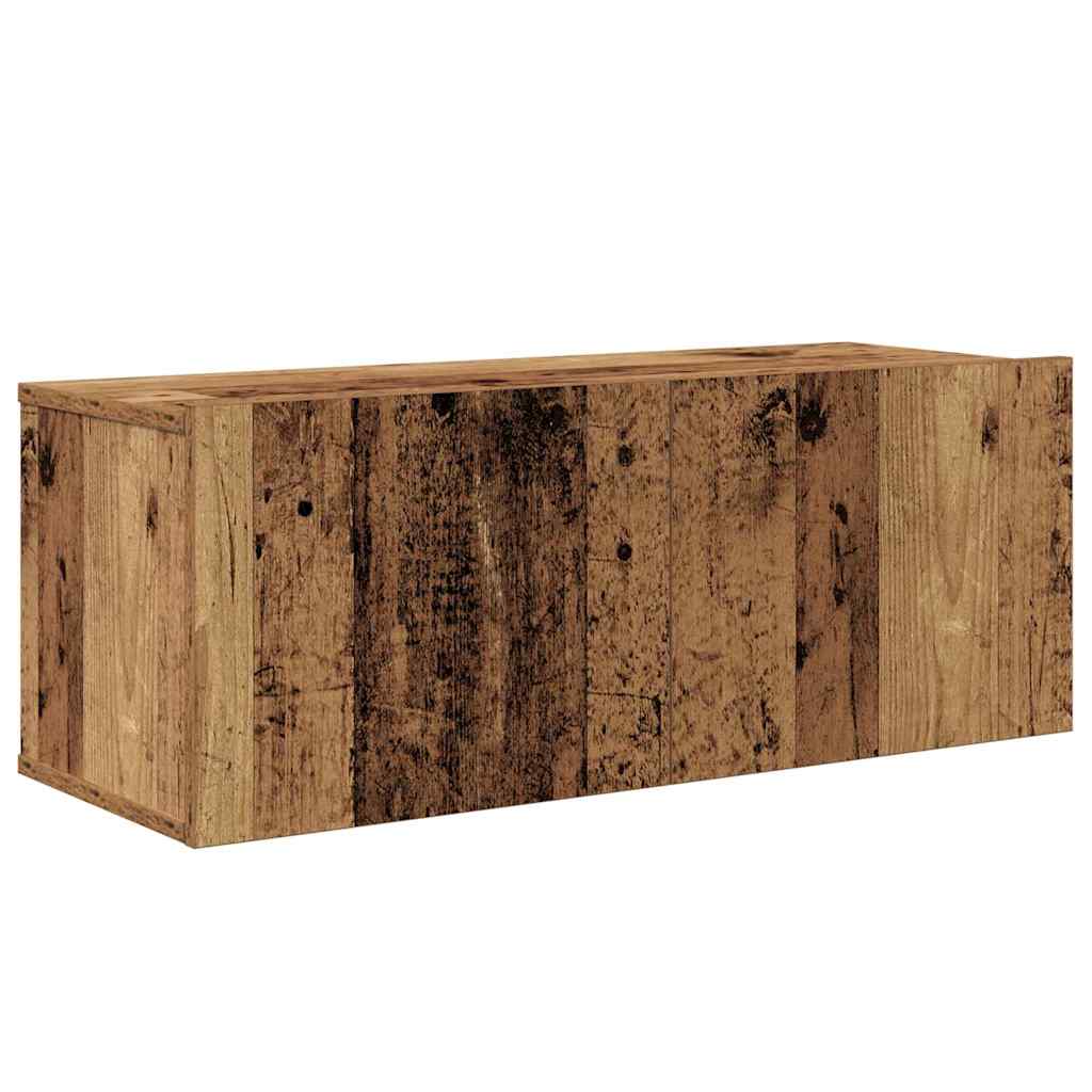 TV-Schrankset Wandmontiert 8 pcs Altholz Holzwerkstoff
