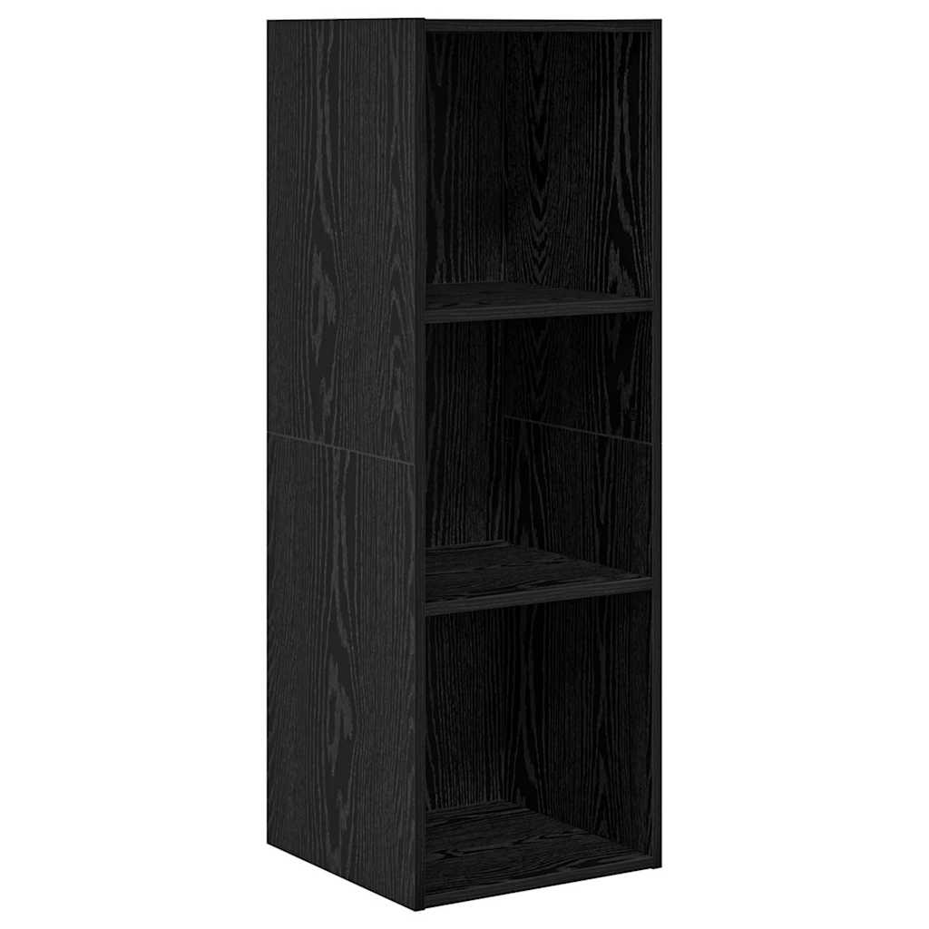 TV-Schrankset 2 pcs Schwarz Eichen-Optik Holzwerkstoff