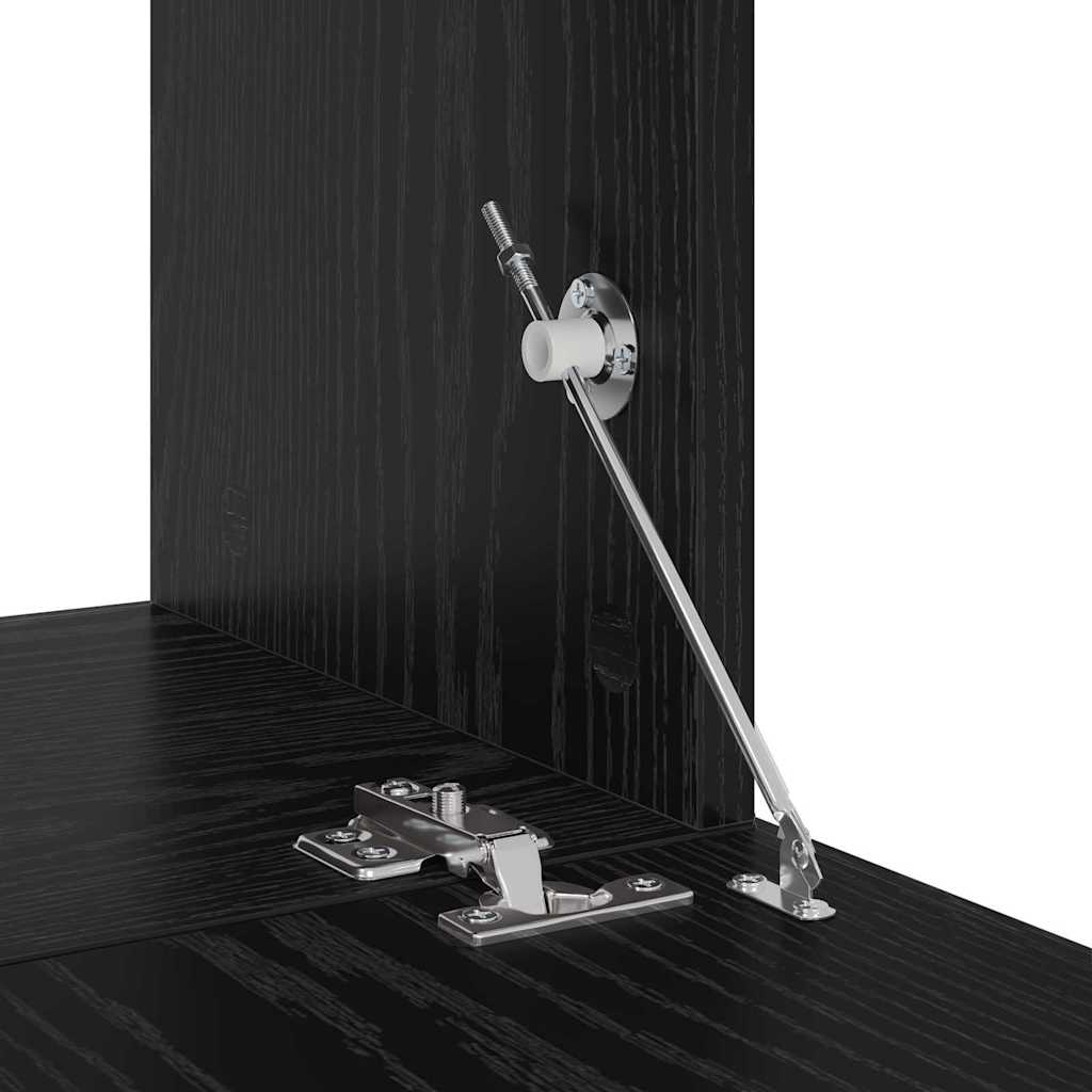 TV-Schrankset 4 pcs Schwarz Eichen-Optik Holzwerkstoff
