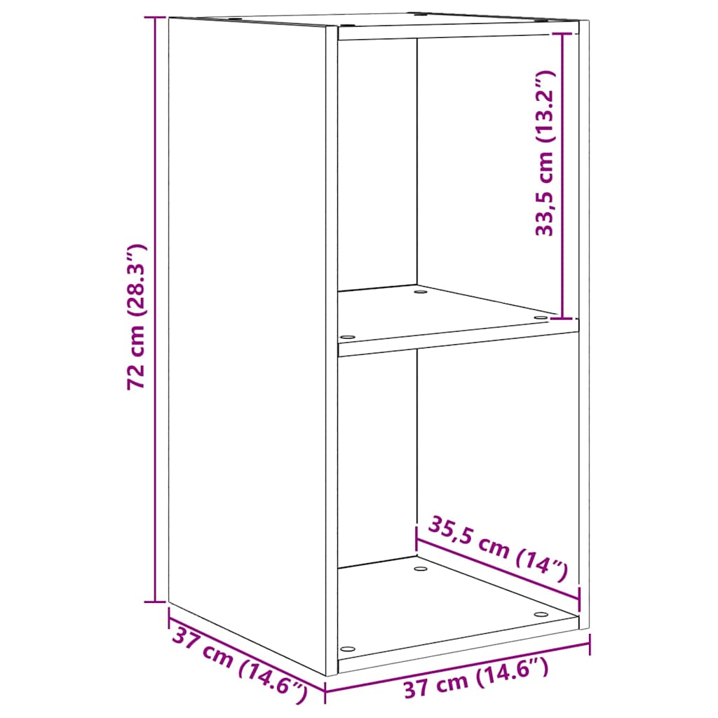 TV-Schrankset Altholz 37 x 37 x 107 cm Holzwerkstoff