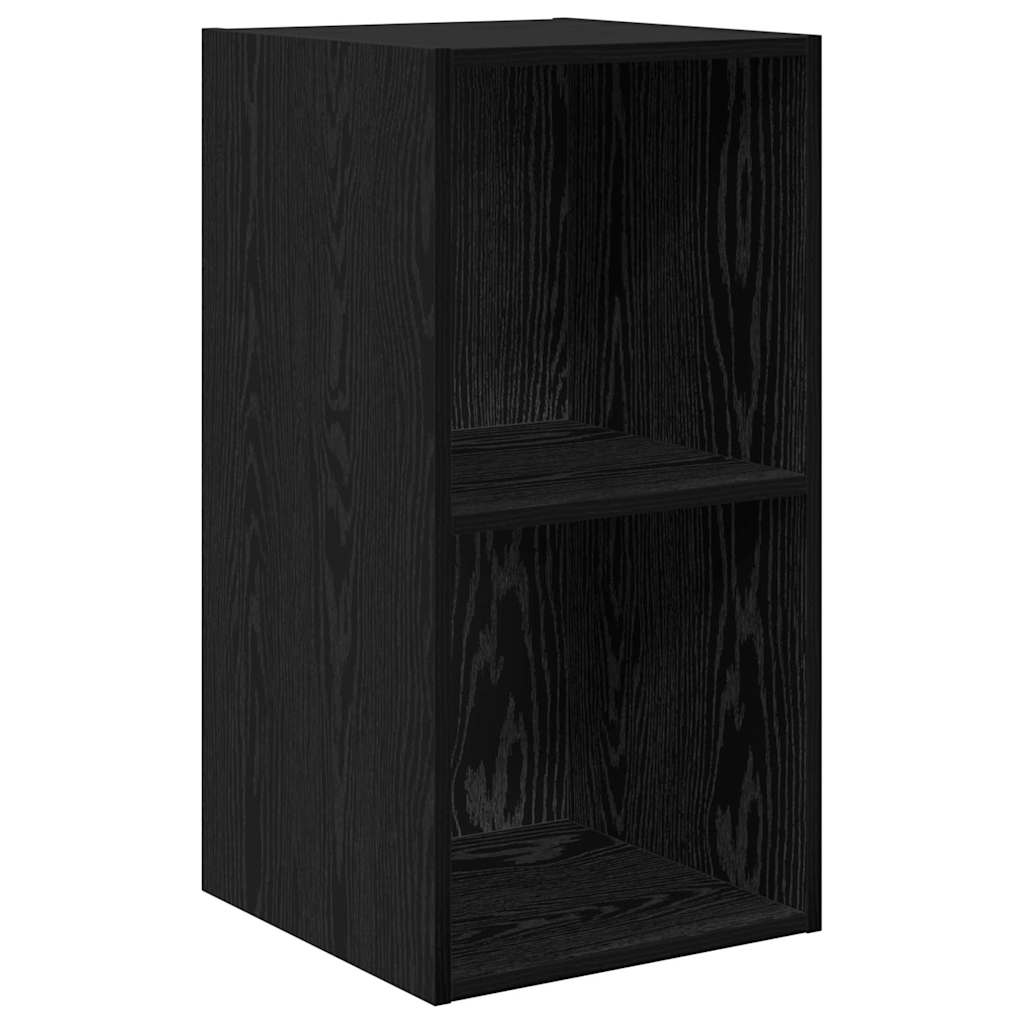 TV-Schrankset Schwarz Eichen-Optik 37 x 37 x 107 cm