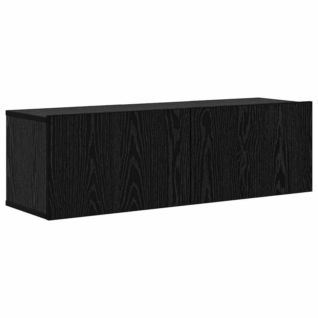 TV-Schrankset 5 pcs Schwarz Eichen-Optik Holzwerkstoff