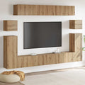 TV-Einheiten Wandmontiert 4 pcs Artisan-Eiche Holzwerkstoff