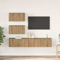 TV-Schrankset Wandmontiert 4 pcs Artisan-Eiche Holzwerkstoff