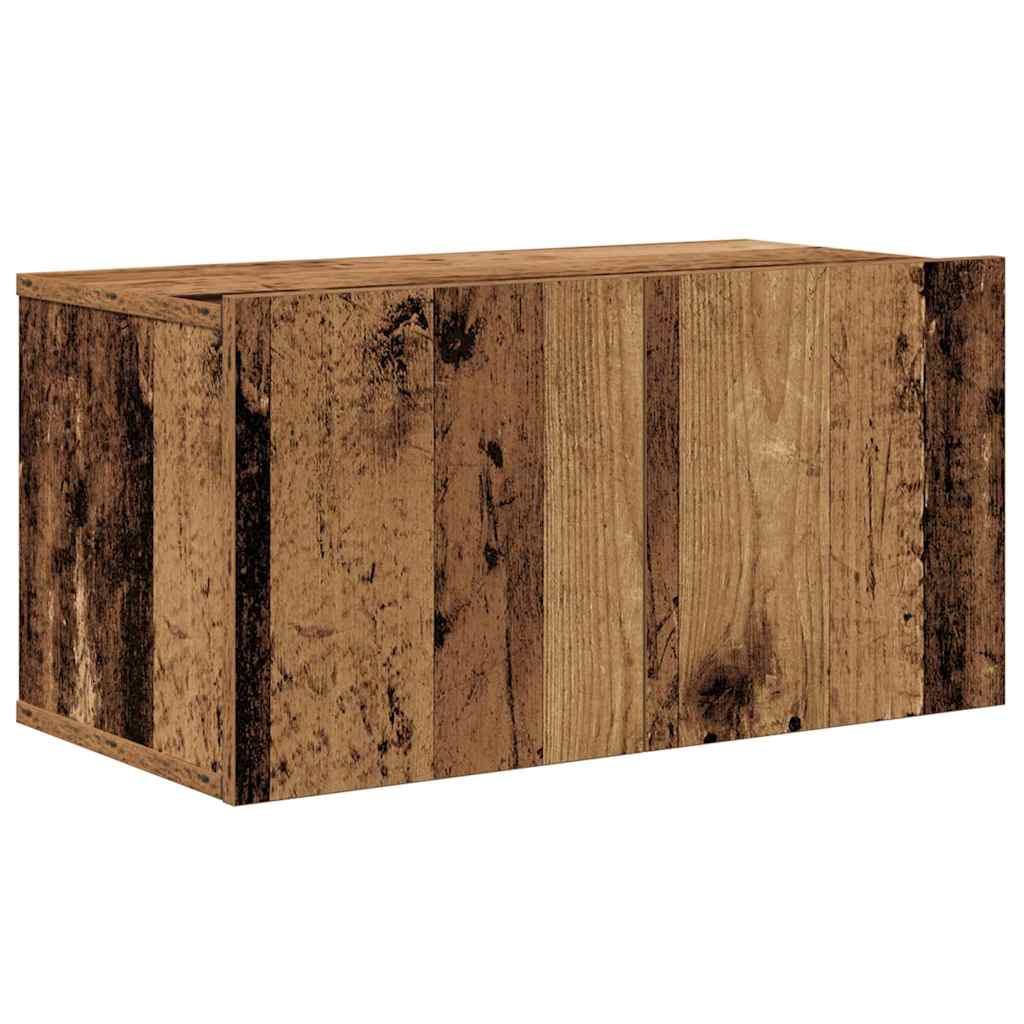TV-Schrankset Wandmontiert 7 pcs Altholz Holzwerkstoff