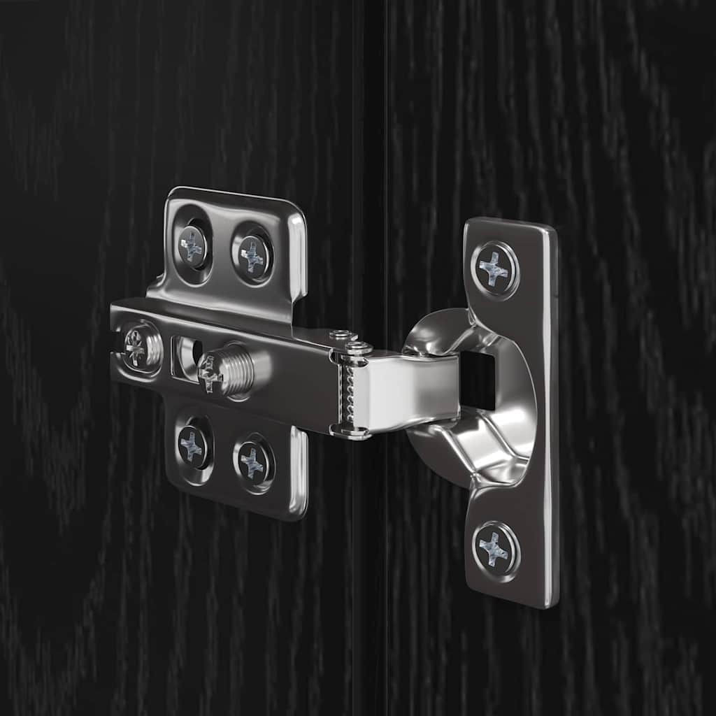 TV-Schrankset 7 pcs Schwarz Eichen-Optik Holzwerkstoff