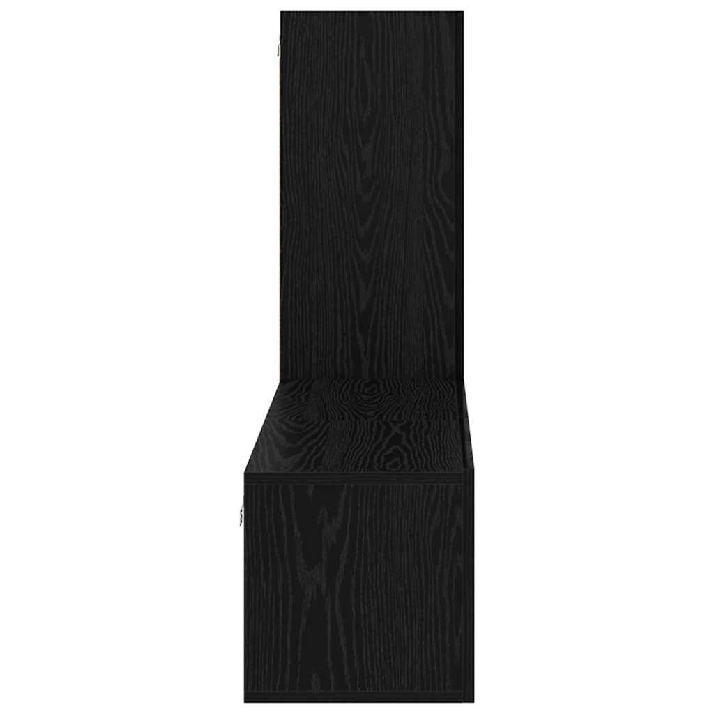TV-Schrankset 3 pcs Schwarz Eichen-Optik Holzwerkstoff