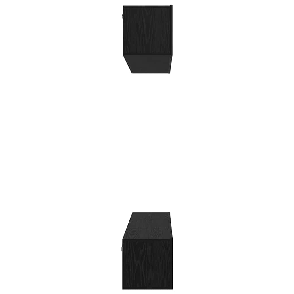 TV-Schrankset 5 pcs Schwarz Eichen-Optik Holzwerkstoff