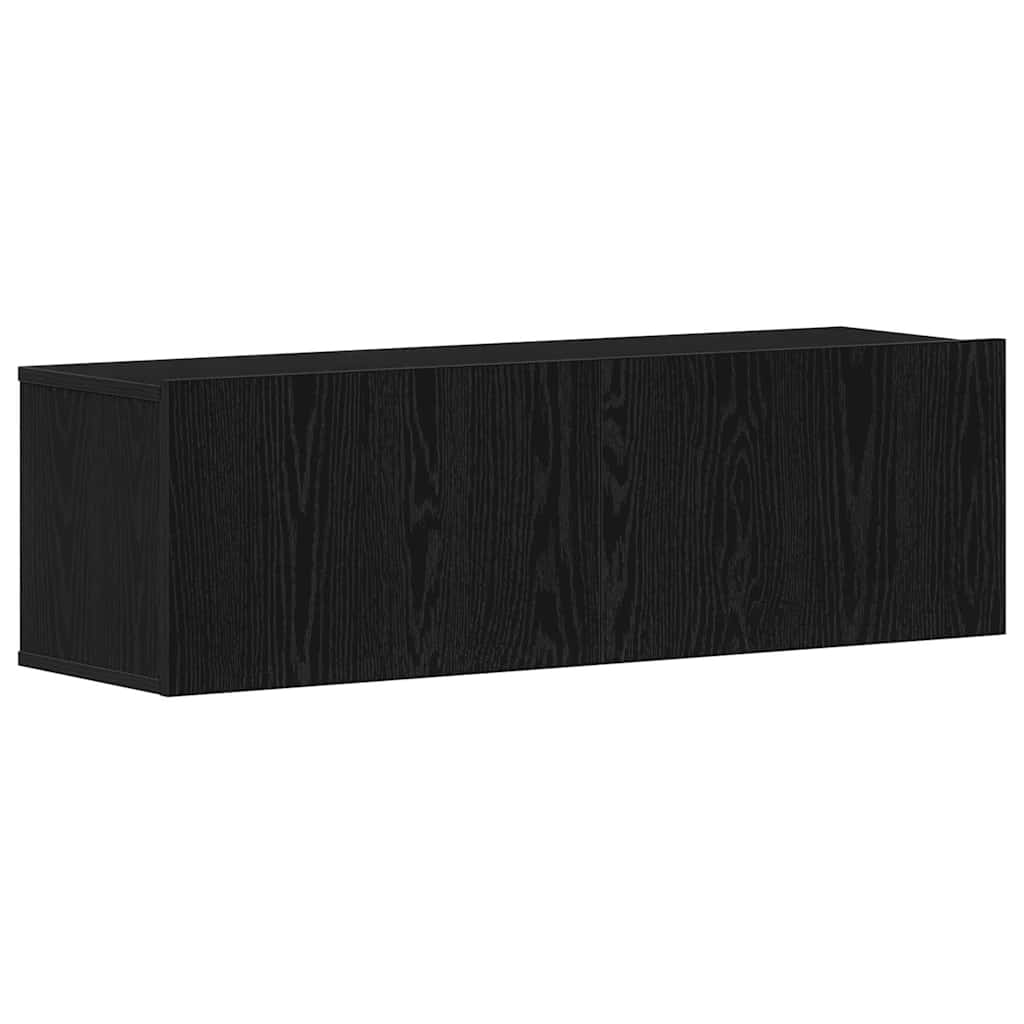 TV-Schrankset 6 pcs Schwarz Eichen-Optik Holzwerkstoff