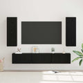 TV-Schrankset 5 pcs Schwarz Eichen-Optik Holzwerkstoff