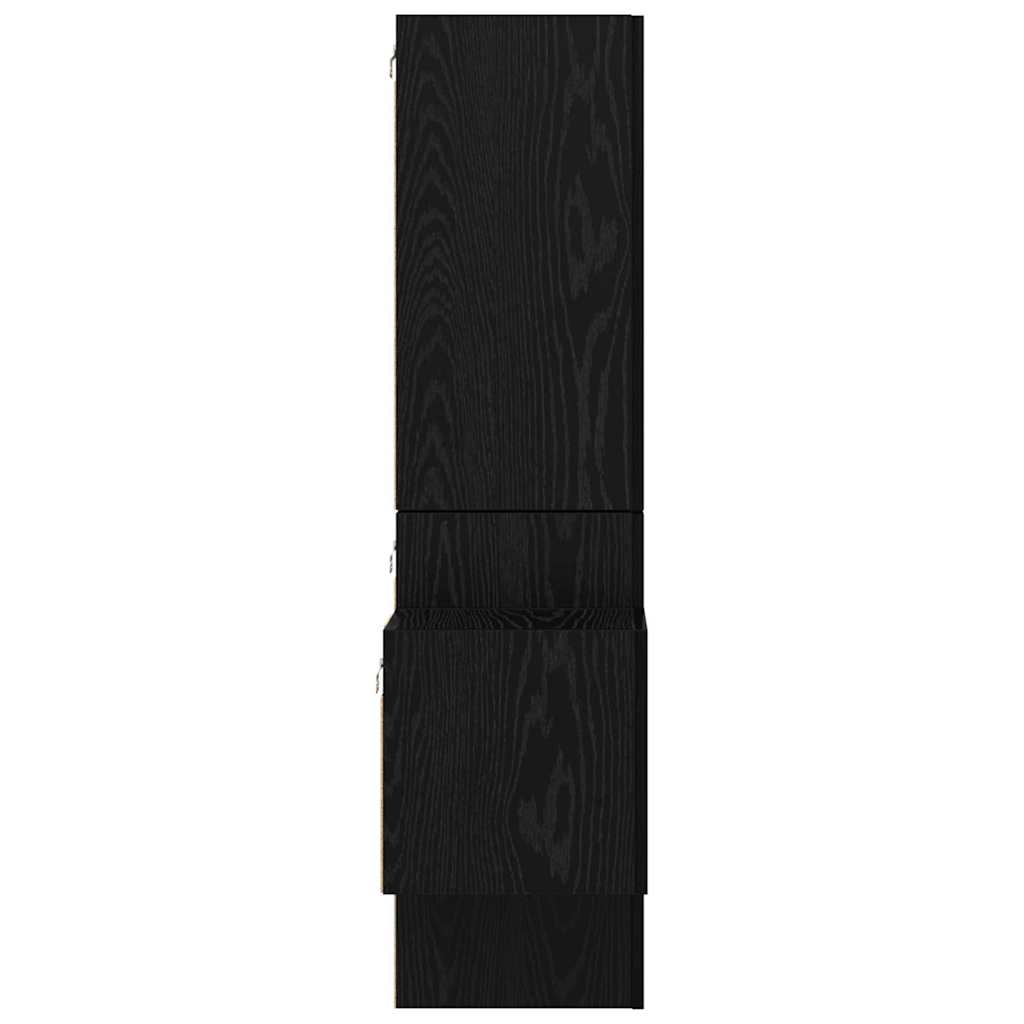 TV-Schrankset 5 pcs Schwarz Eichen-Optik Holzwerkstoff