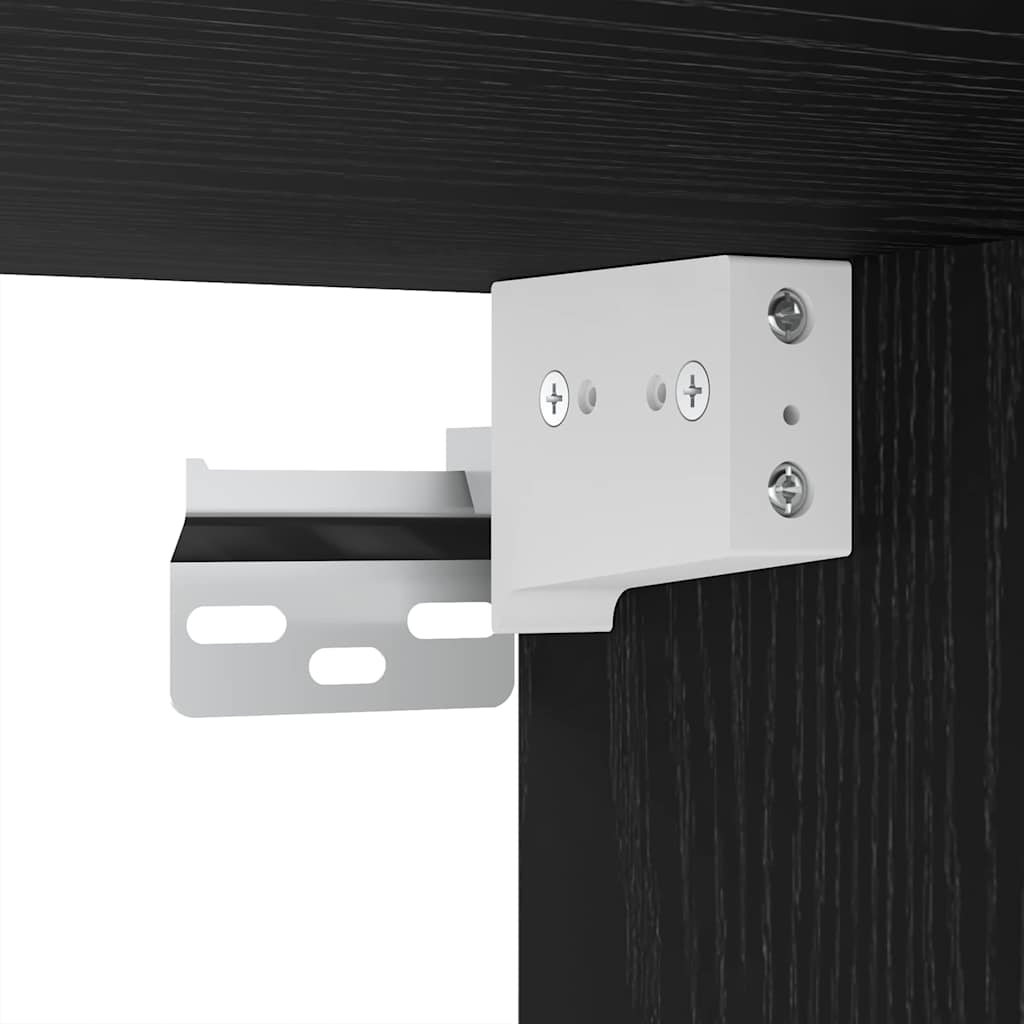 TV-Schrankset 9 pcs Schwarz Eichen-Optik Holzwerkstoff