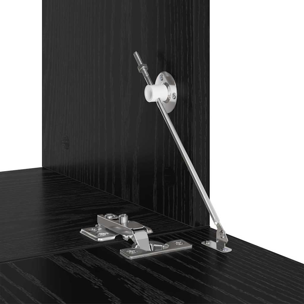 TV-Schrankset 9 pcs Schwarz Eichen-Optik Holzwerkstoff