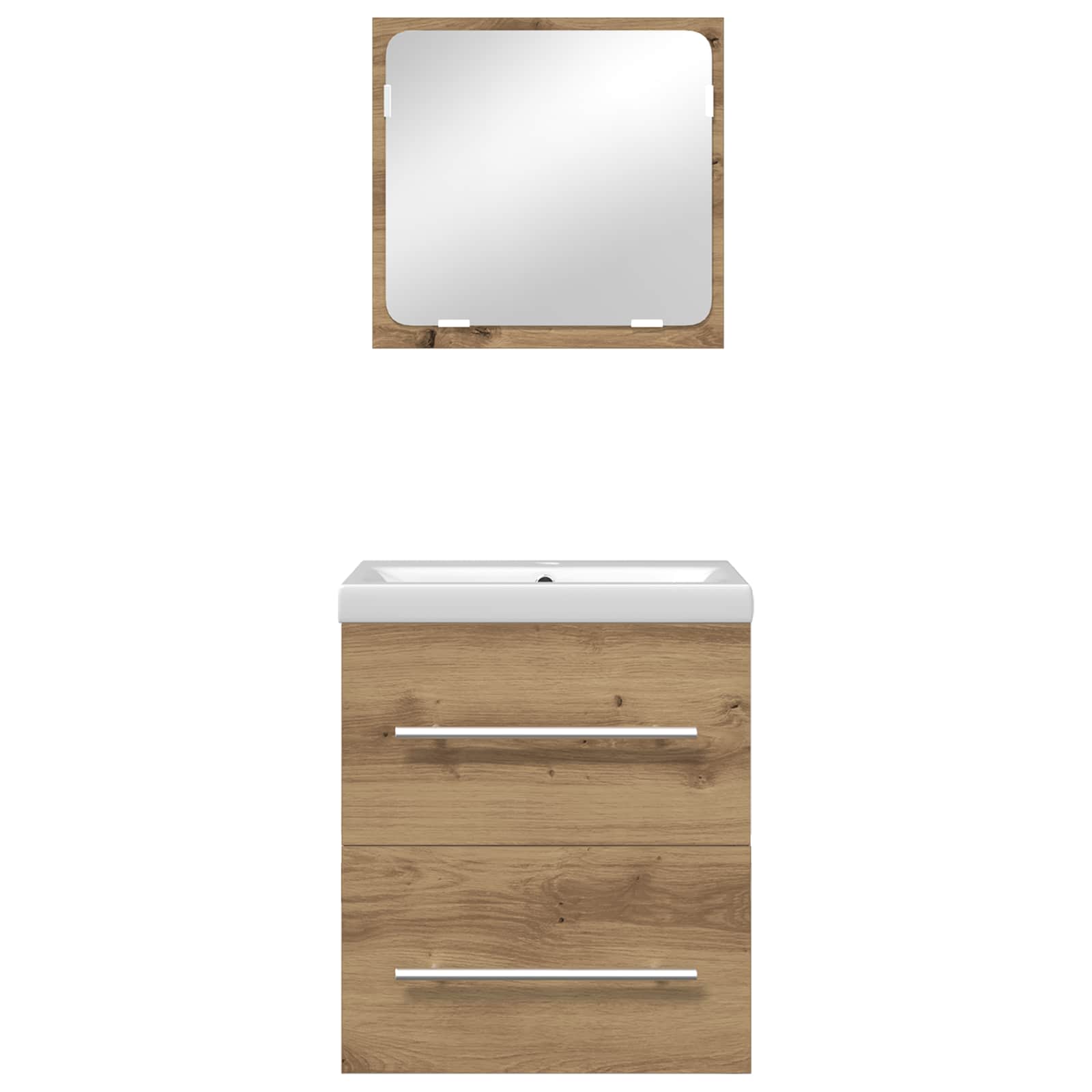 Badezimmermöbel-Set 2 pcs Artisan-Eiche Holzwerkstoff