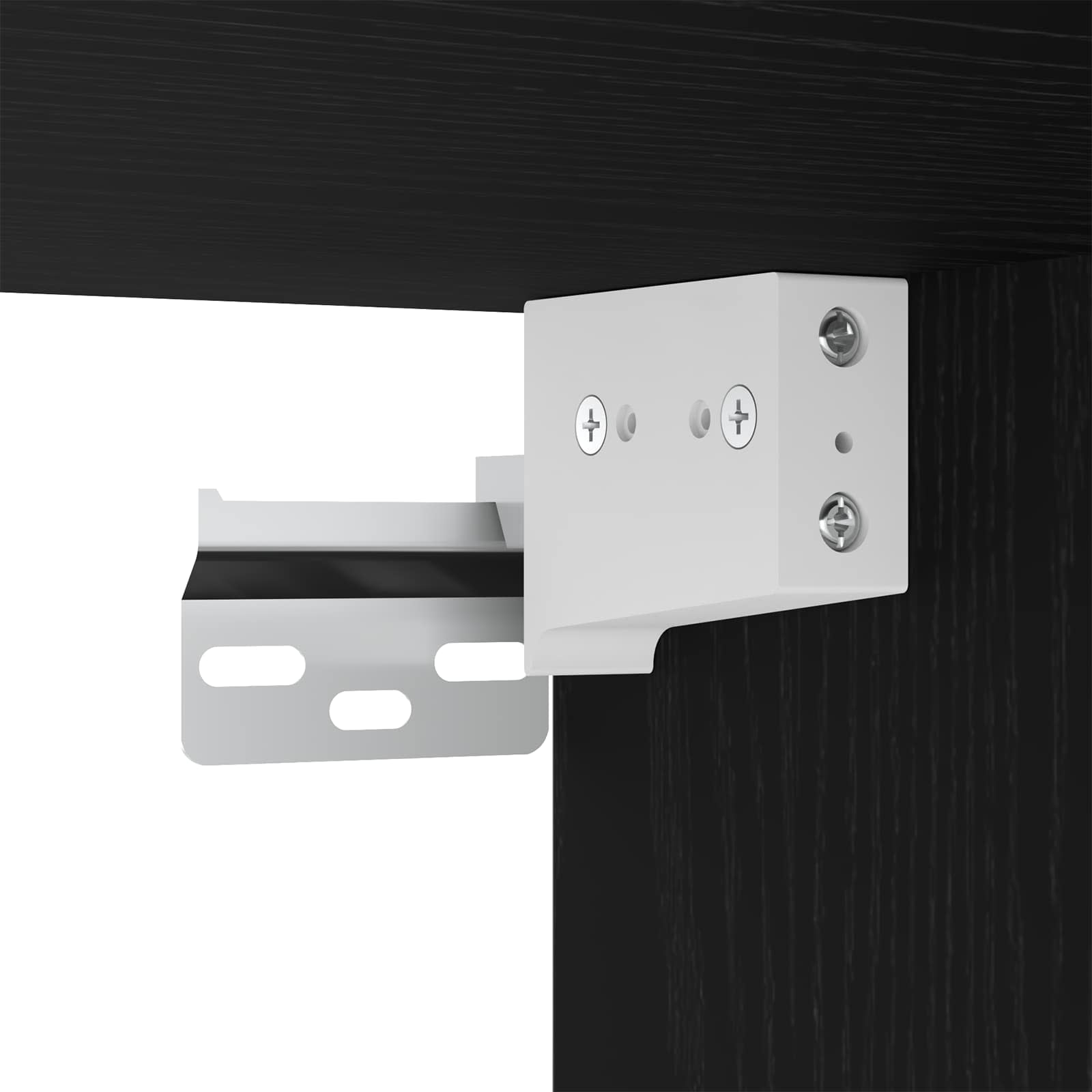 Badezimmermöbel-Set 2 pcs Schwarze Eiche und Weiß Holzwerkstoff