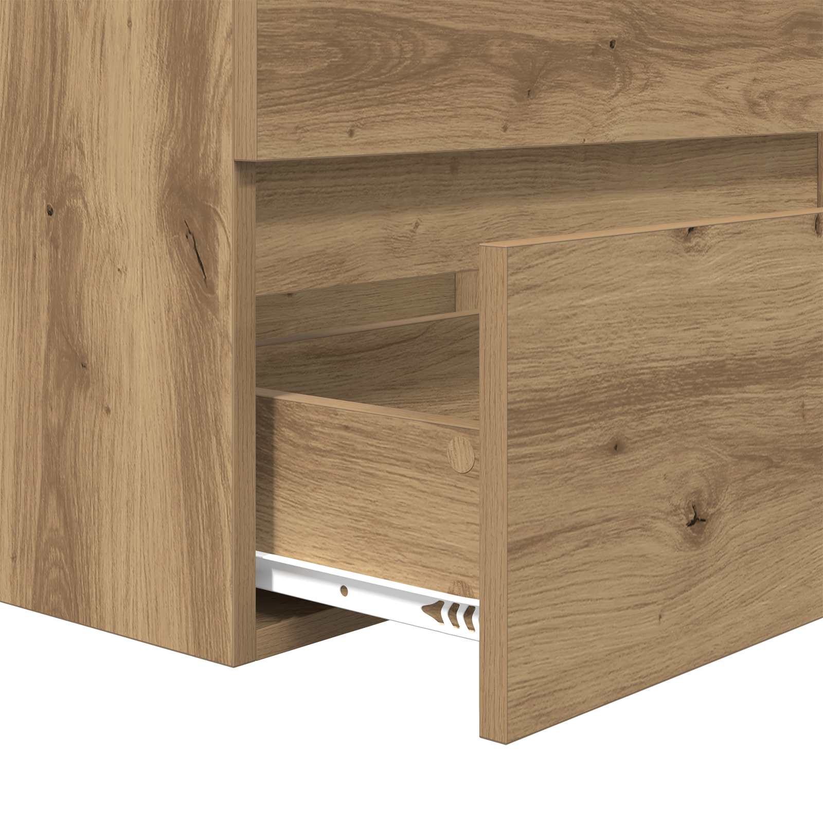 Badezimmermöbel-Set 2 pcs Artisan-Eiche und Weiß Holzwerkstoff