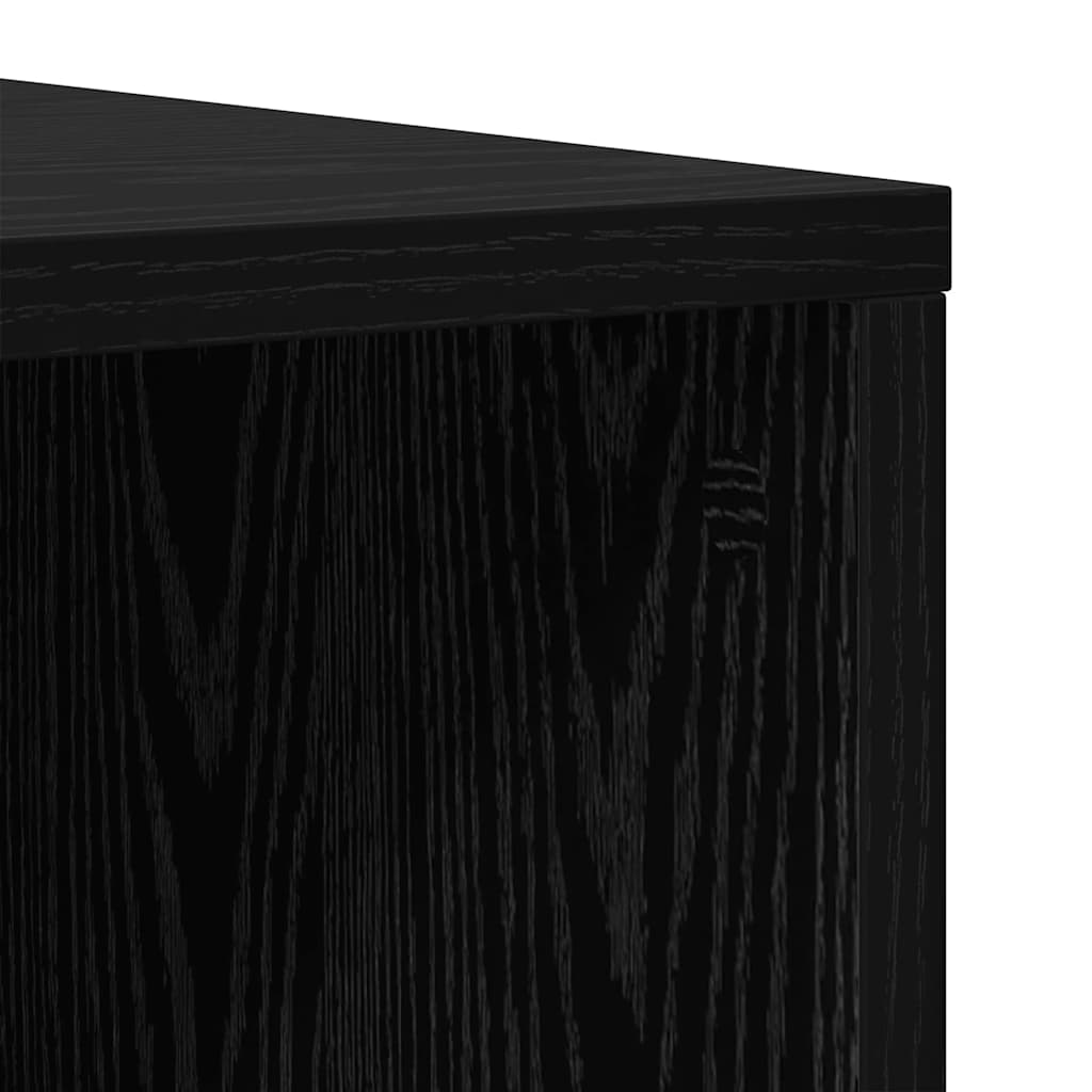 TV-Schrankset 2 pcs Schwarz Eichen-Optik 37 x 35 x 72 cm
