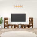 TV-Schrankset 4 pcs Altholz 37 x 35 x 107 cm Holzwerkstoff