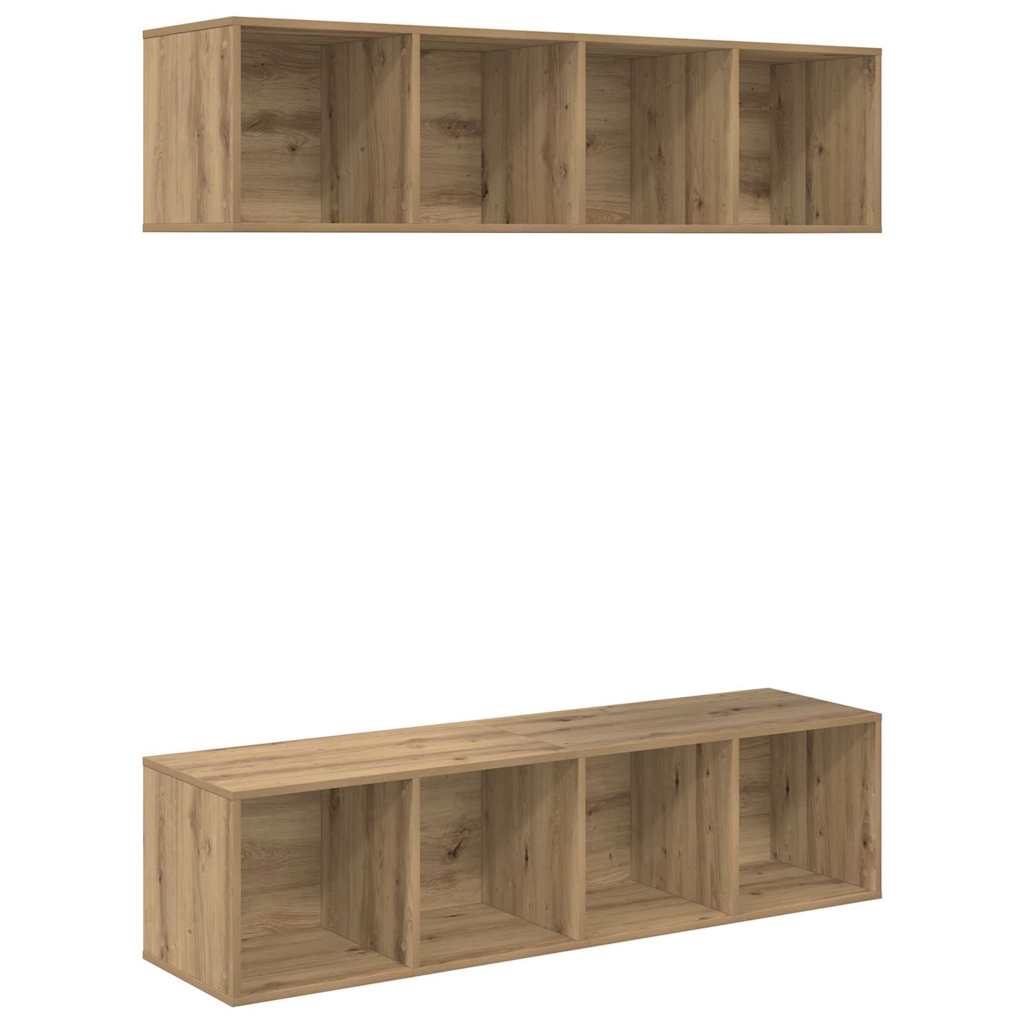 TV-Schrankset 2 pcs Artisan-Eiche 37 x 37 x 142,5 cm