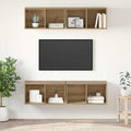 TV-Schrankset 4 pcs Artisan-Eiche 37 x 37 x 72 cm Holzwerkstoff