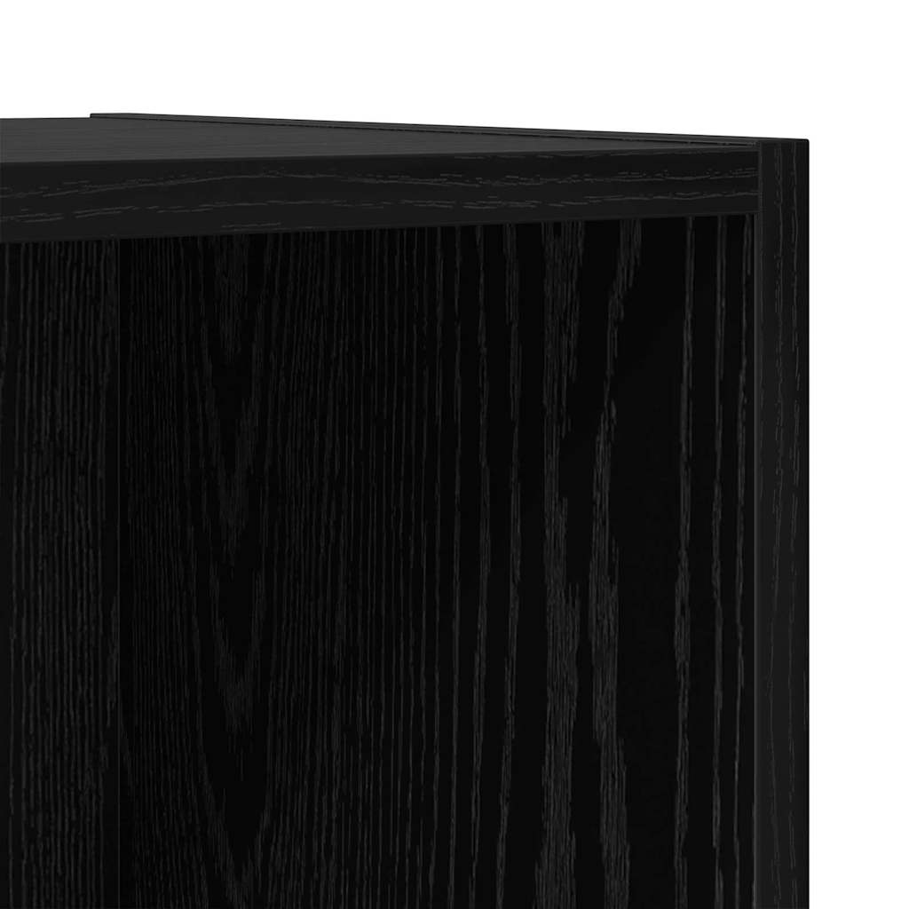 TV-Schrankset 2 pcs Schwarz 37 x 37 x 142,5 cm Holzwerkstoff