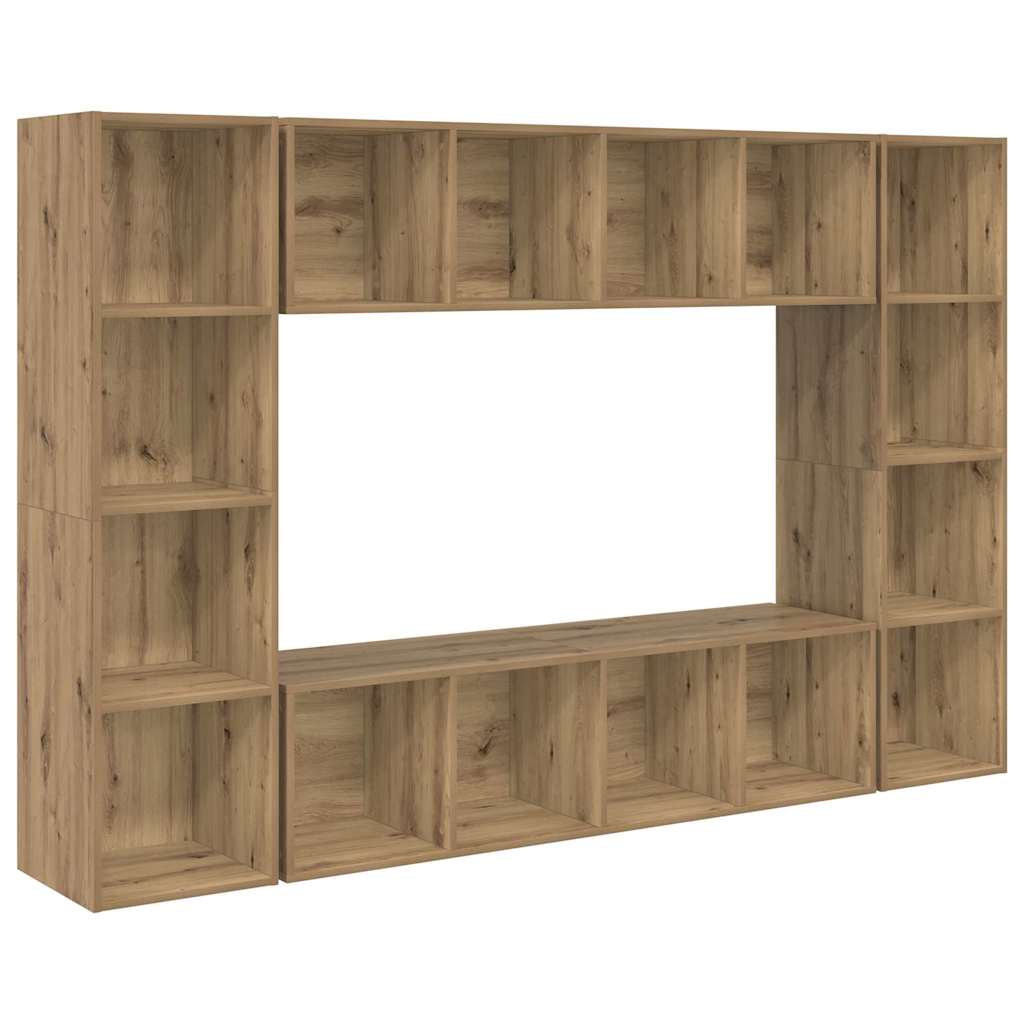 TV-Schrankset 4 pcs Braun 37 x 37 x 142,5 cm Holzwerkstoff
