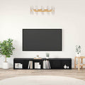 TV-Schrankset 2 pcs Schwarz Eichen-Optik 37 x 35 x 107cm