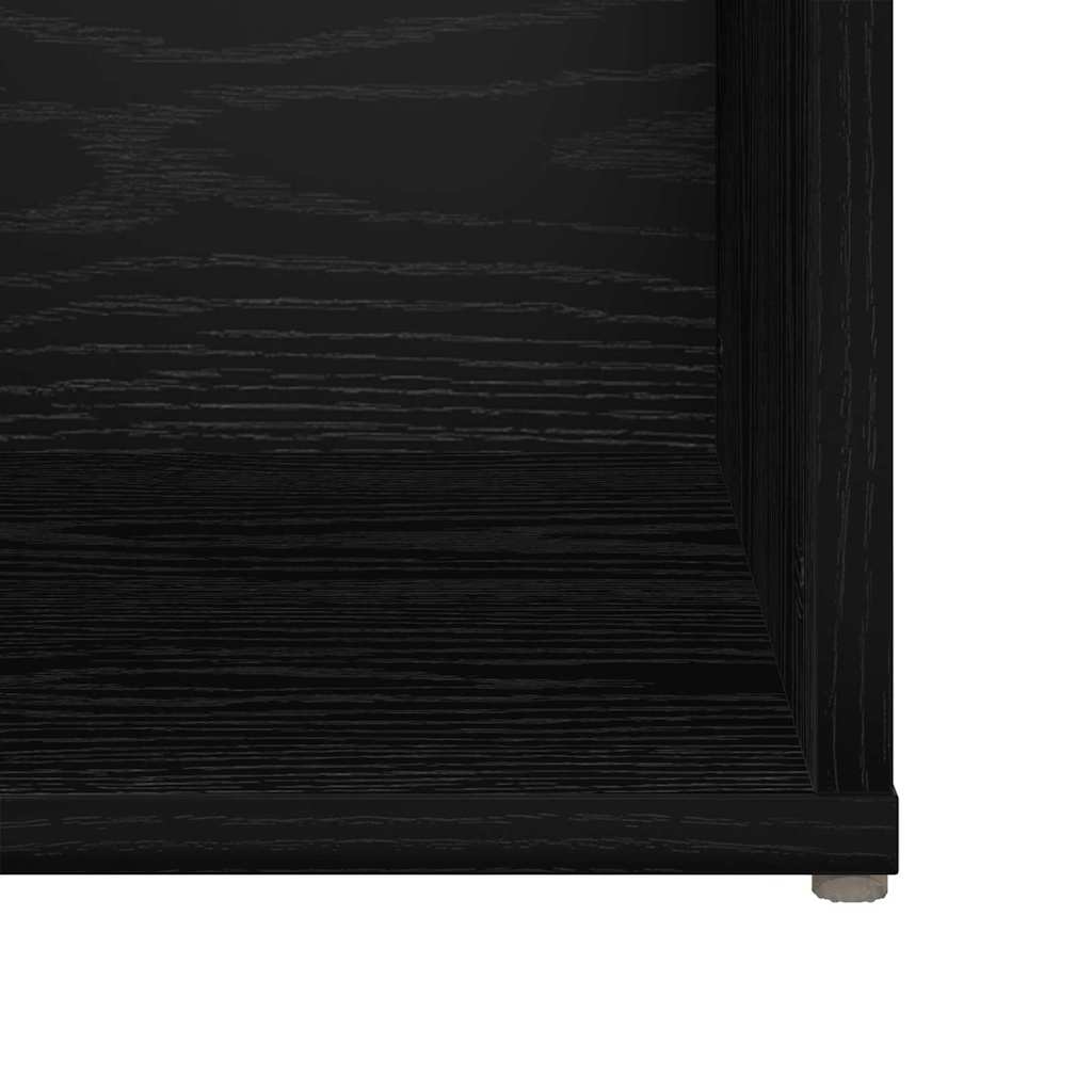 TV-Schrankset 2 pcs Schwarz Eichen-Optik 72 x 35 x 36,5 cm