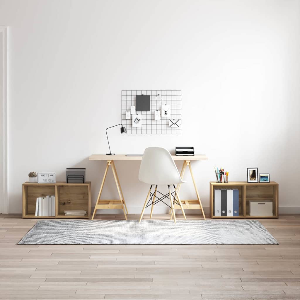 TV-Schrankset 2 pcs Artisan-Eiche 37 x 35 x 72 cm Holzwerkstoff