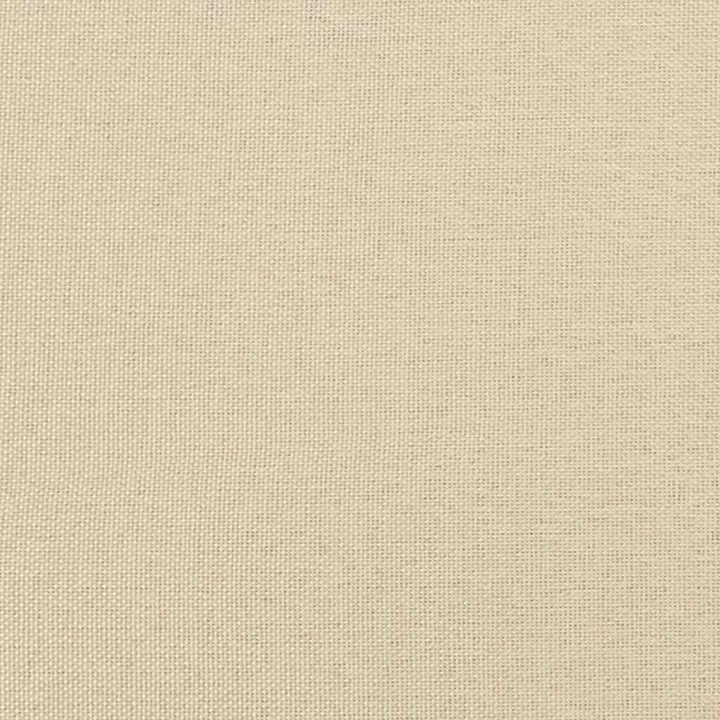 Eckbettgestell Creme 80 x 200 cm Stoff