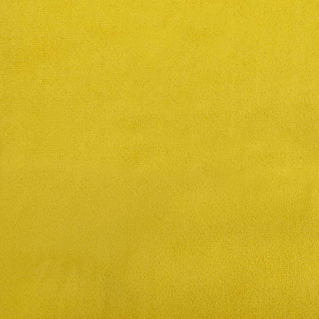Eckbettgestell mit Kopfteil Gelb 90 cm x 190 cm Samt