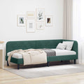 Eckbettgestell Dunkelgrün 80 x 200 cm Samt