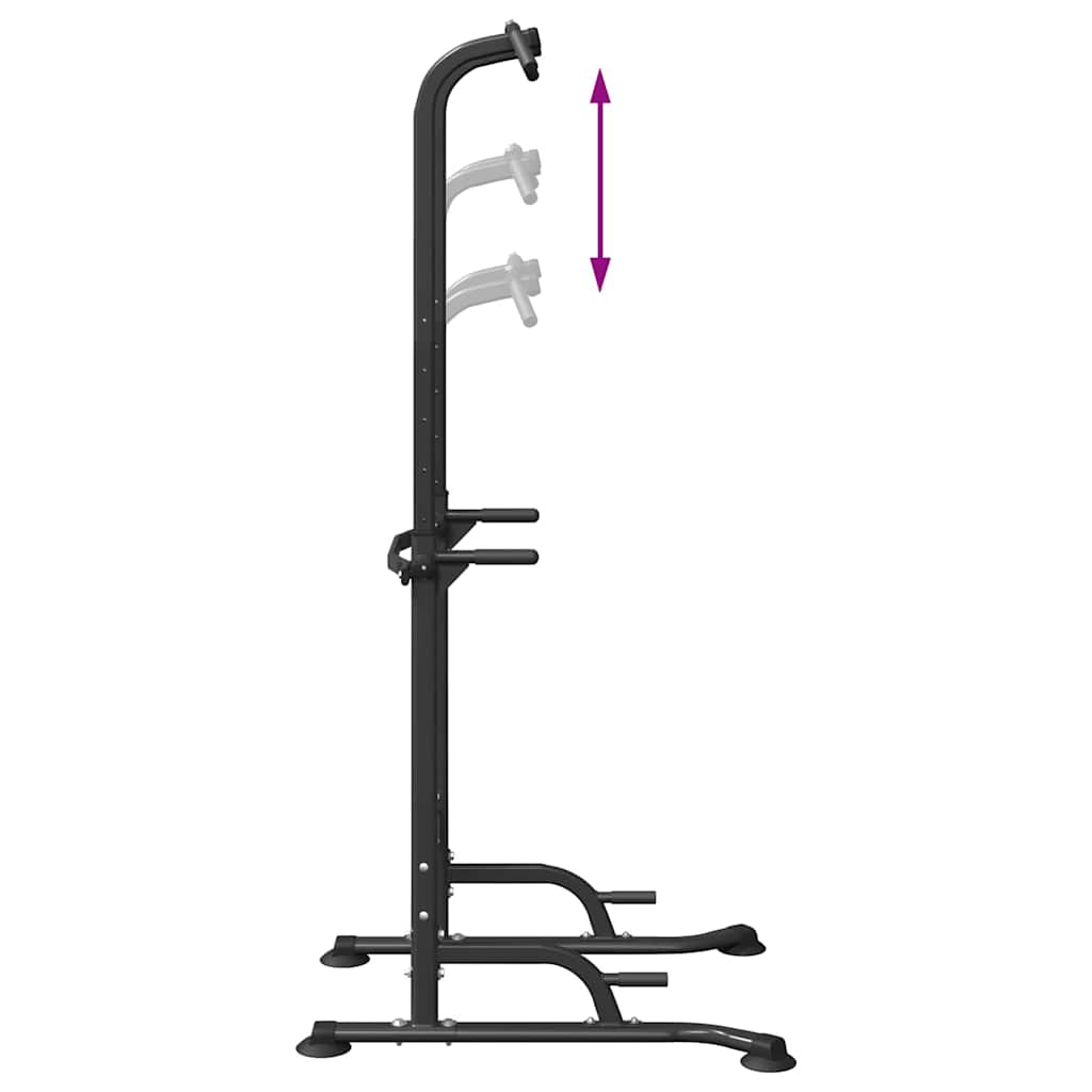 Power Turm Dip Station Schwarz 102 x 95 x 210 cm