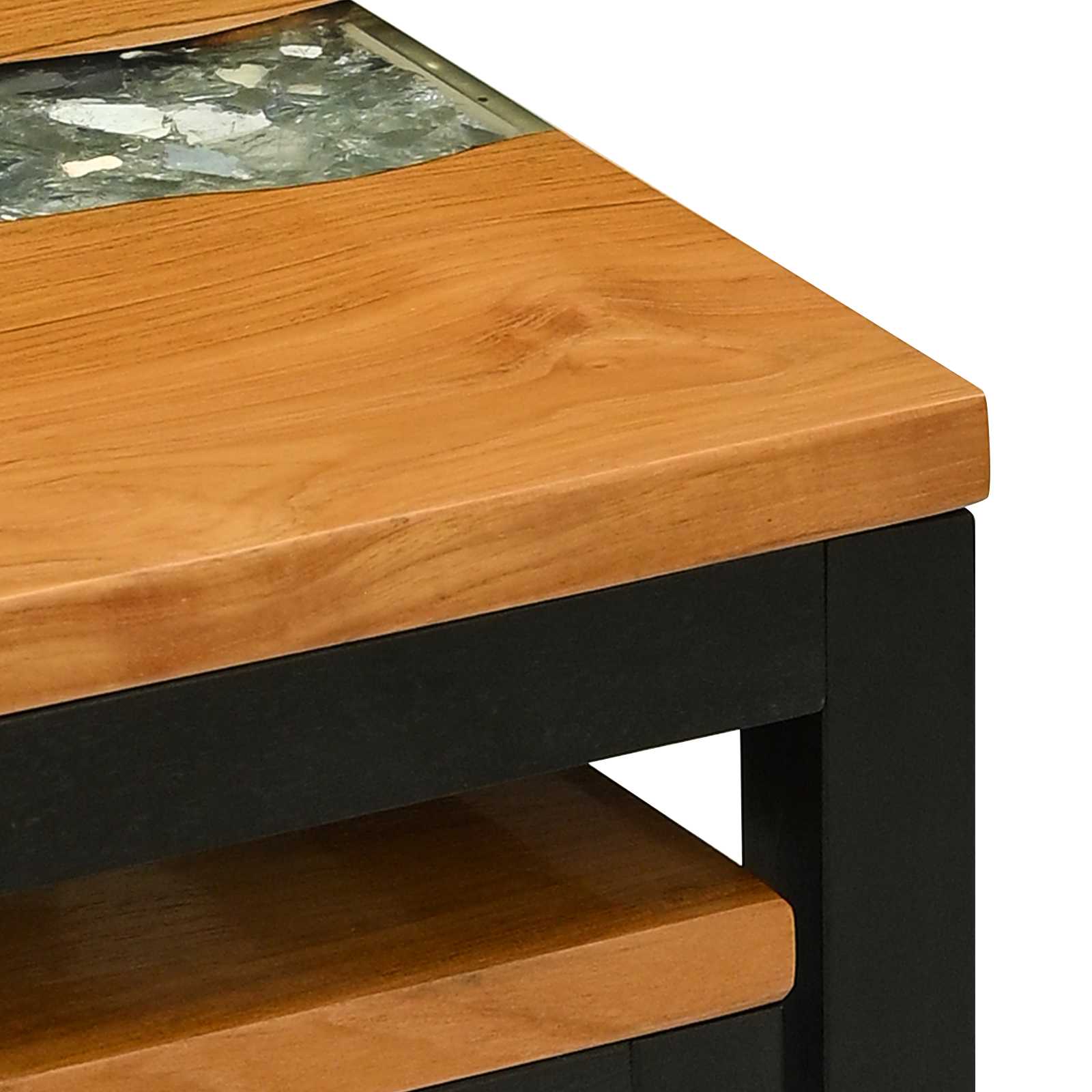 Nestingtisch 3 Stk. Braun Massives Teakholz