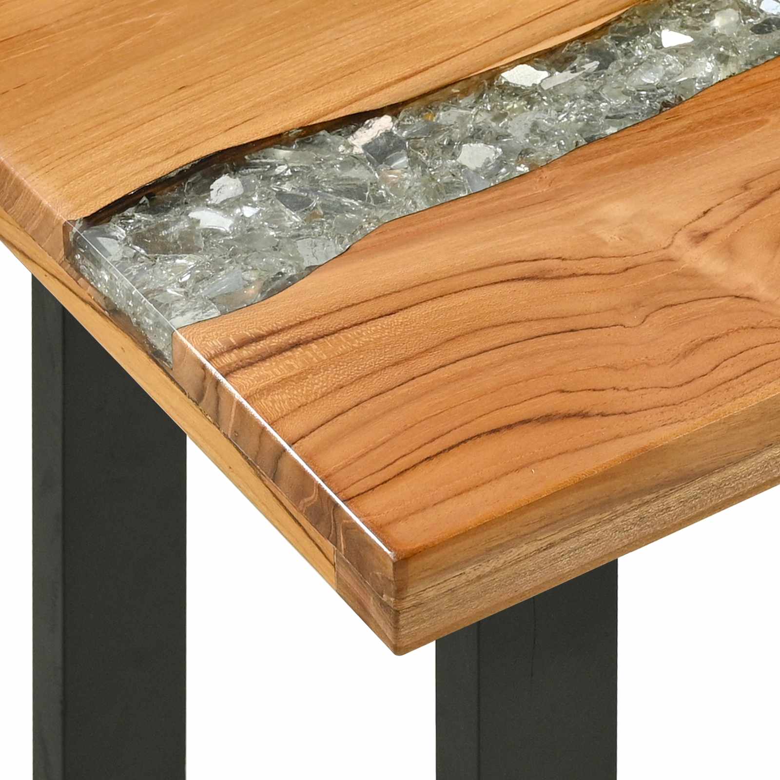 Konsolentisch Braun 100 x 35 x 75 cm Massivholz Teak