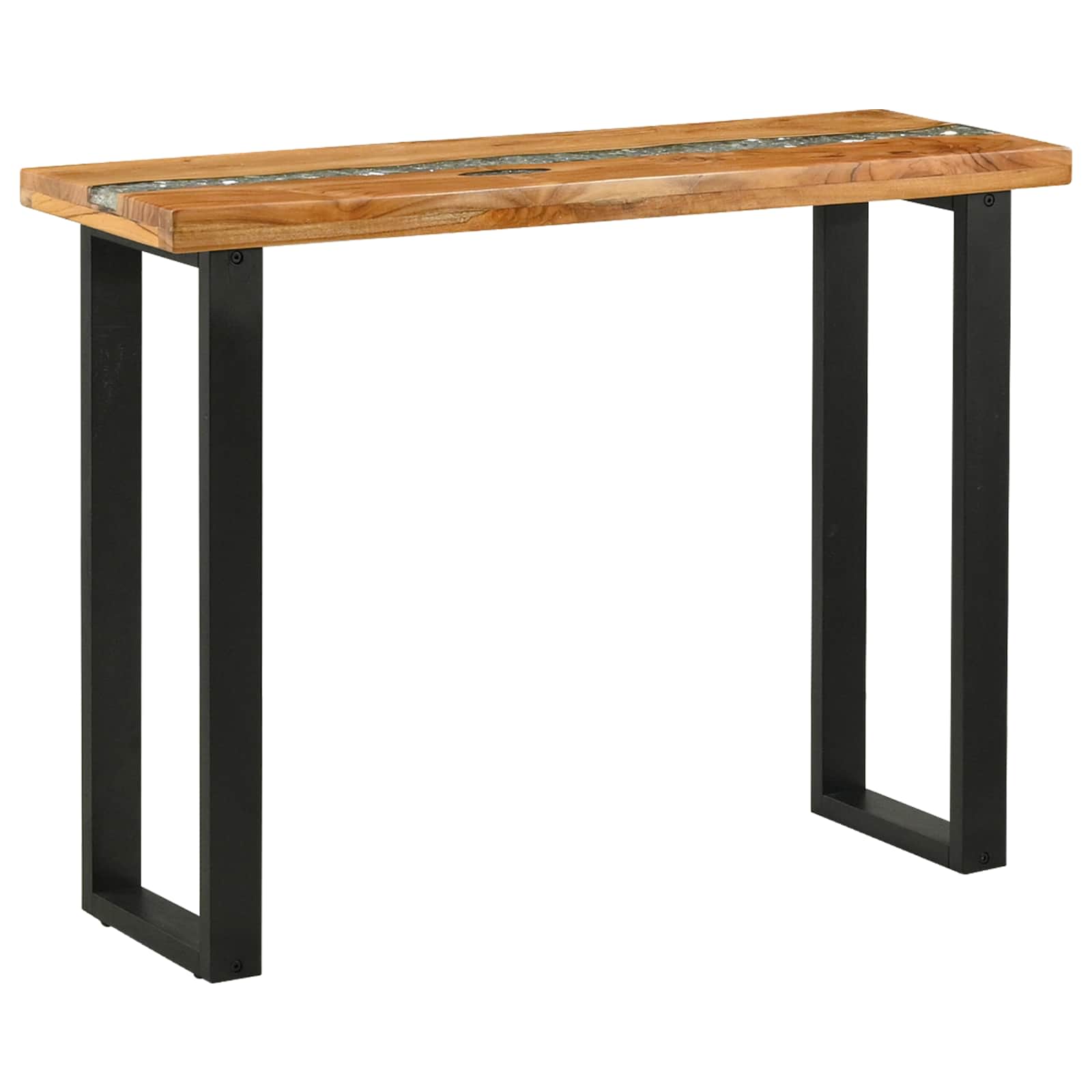 Konsolentisch Braun 100 x 35 x 75 cm Massivholz Teak