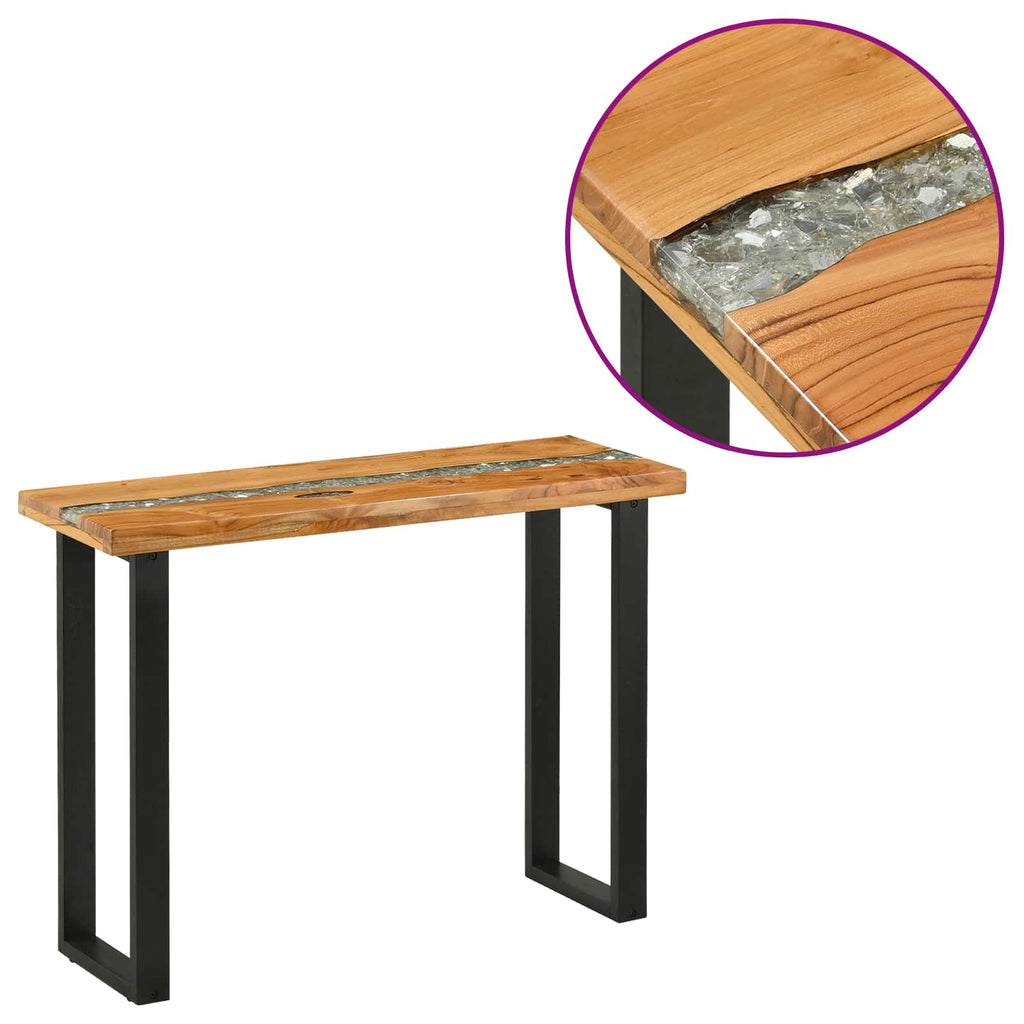 Konsolentisch Braun 100 x 35 x 75 cm Massivholz Teak