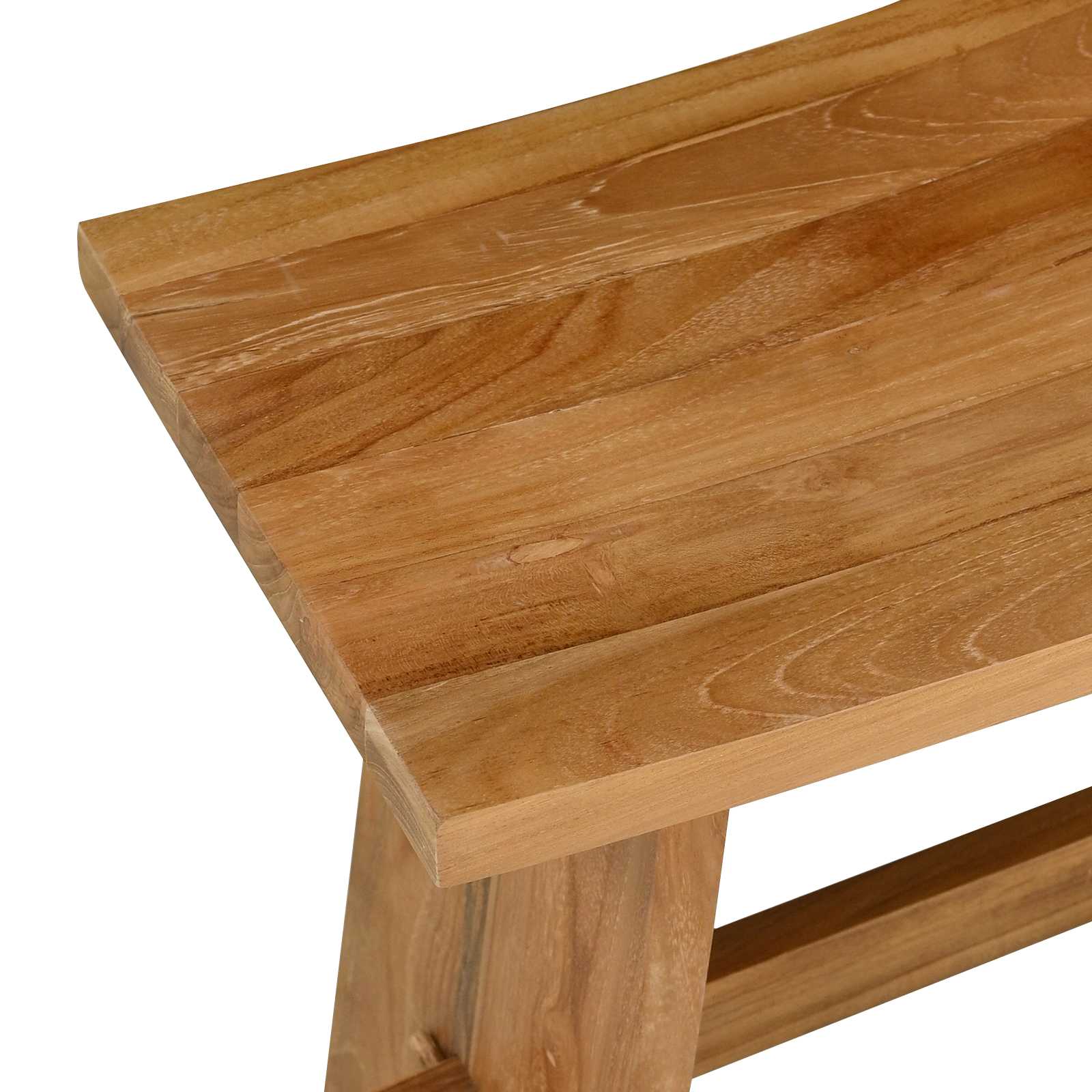 Badezimmer Hocker Braun 50 x 29,5 x 50,5 cm Massivholz Teak