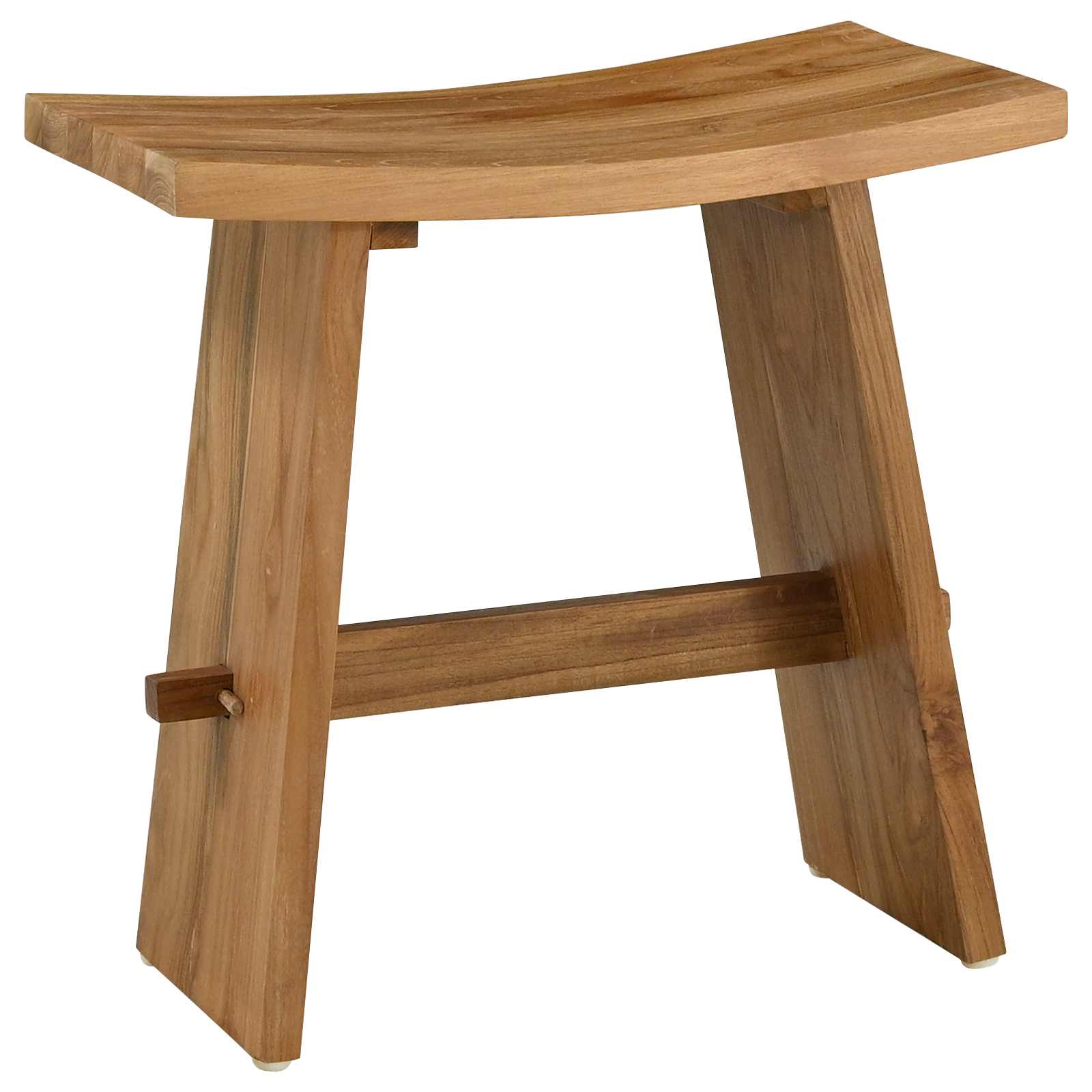 Badezimmer Hocker Braun 50 x 29,5 x 50,5 cm Massivholz Teak