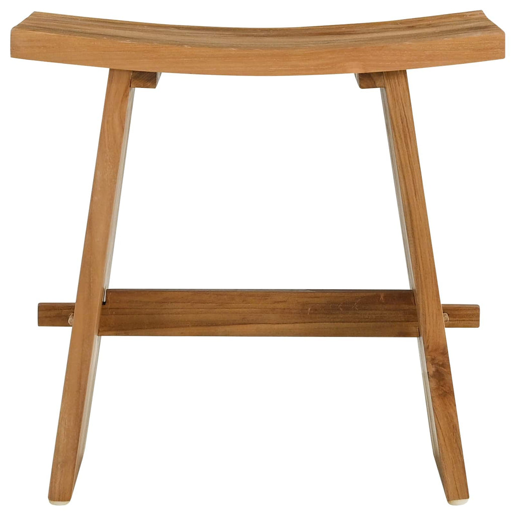 Badezimmer Hocker Braun 50 x 29,5 x 50,5 cm Massivholz Teak