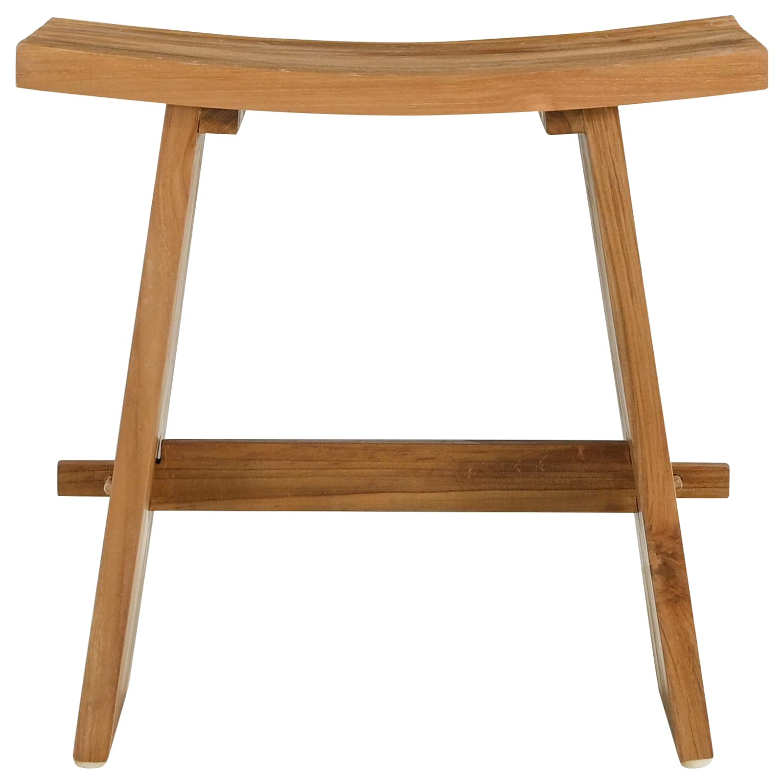 Badezimmer Hocker Braun 50 x 29,5 x 50,5 cm Massivholz Teak
