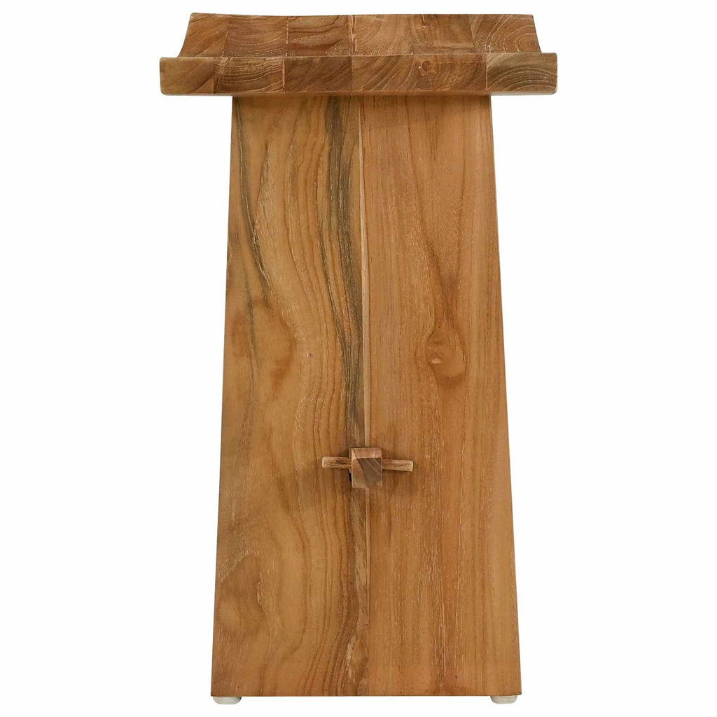 Badezimmer Hocker Braun 50 x 29,5 x 50,5 cm Massivholz Teak