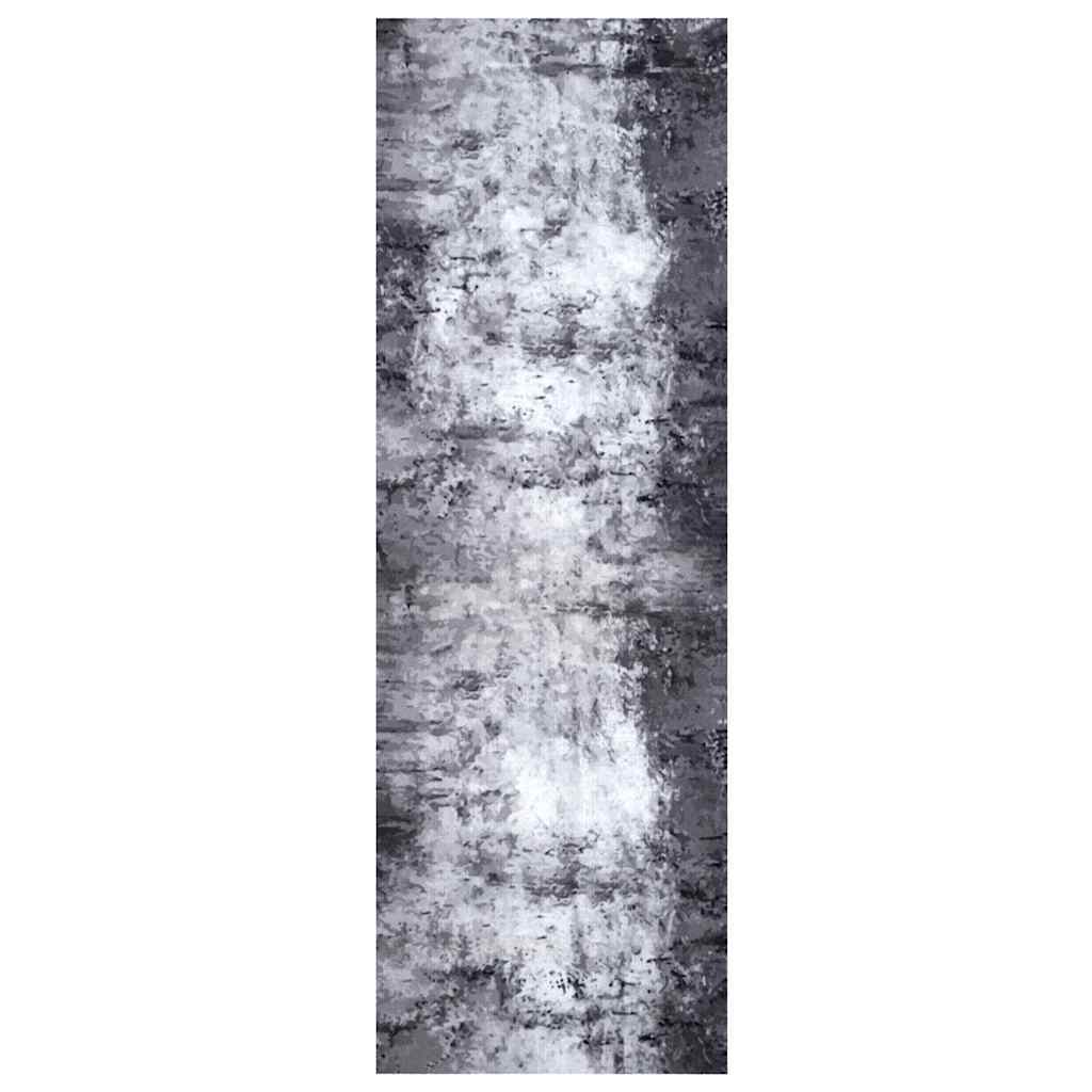 Küchen Teppich Grau 180 x 60 cm Samt