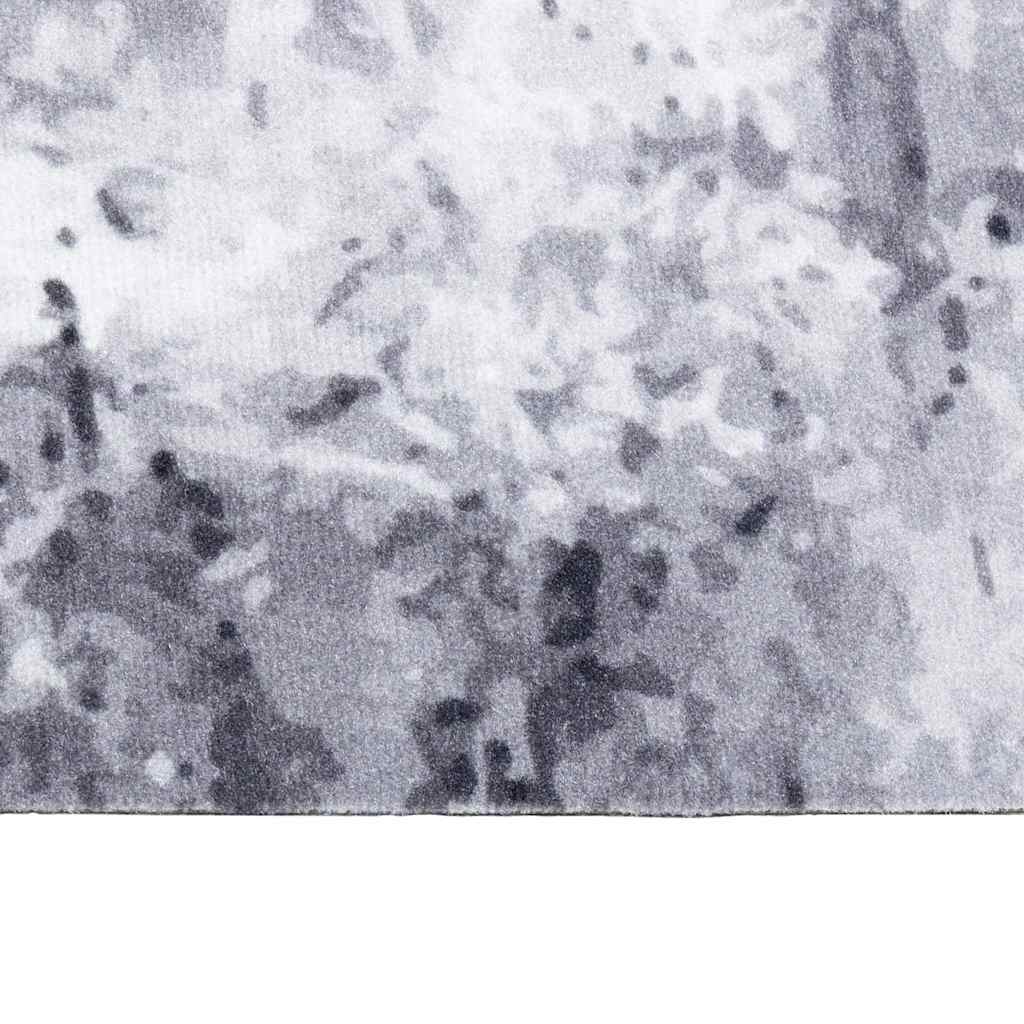 Küchen Teppich Grau 300 x 60 cm Samt