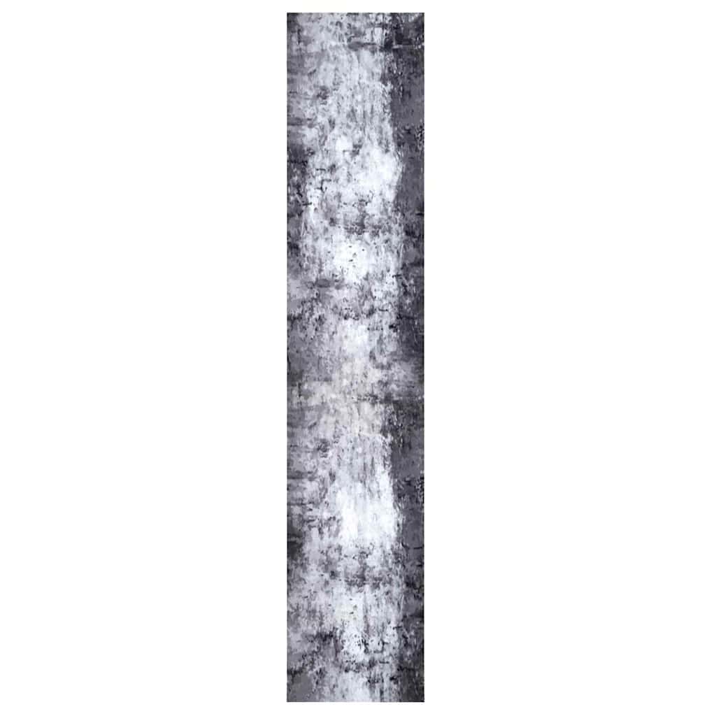 Küchen Teppich Grau 300 x 60 cm Samt