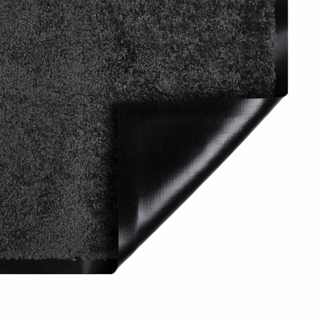 Fußmatte Anthrazit 120 x 80 x 1,2 cm Teddystoff